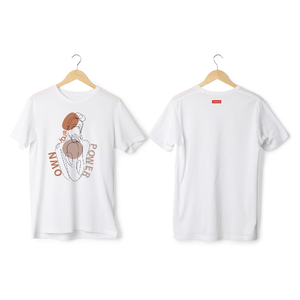 Greys & Blues Power Pima Round Neck T-Shirt- White